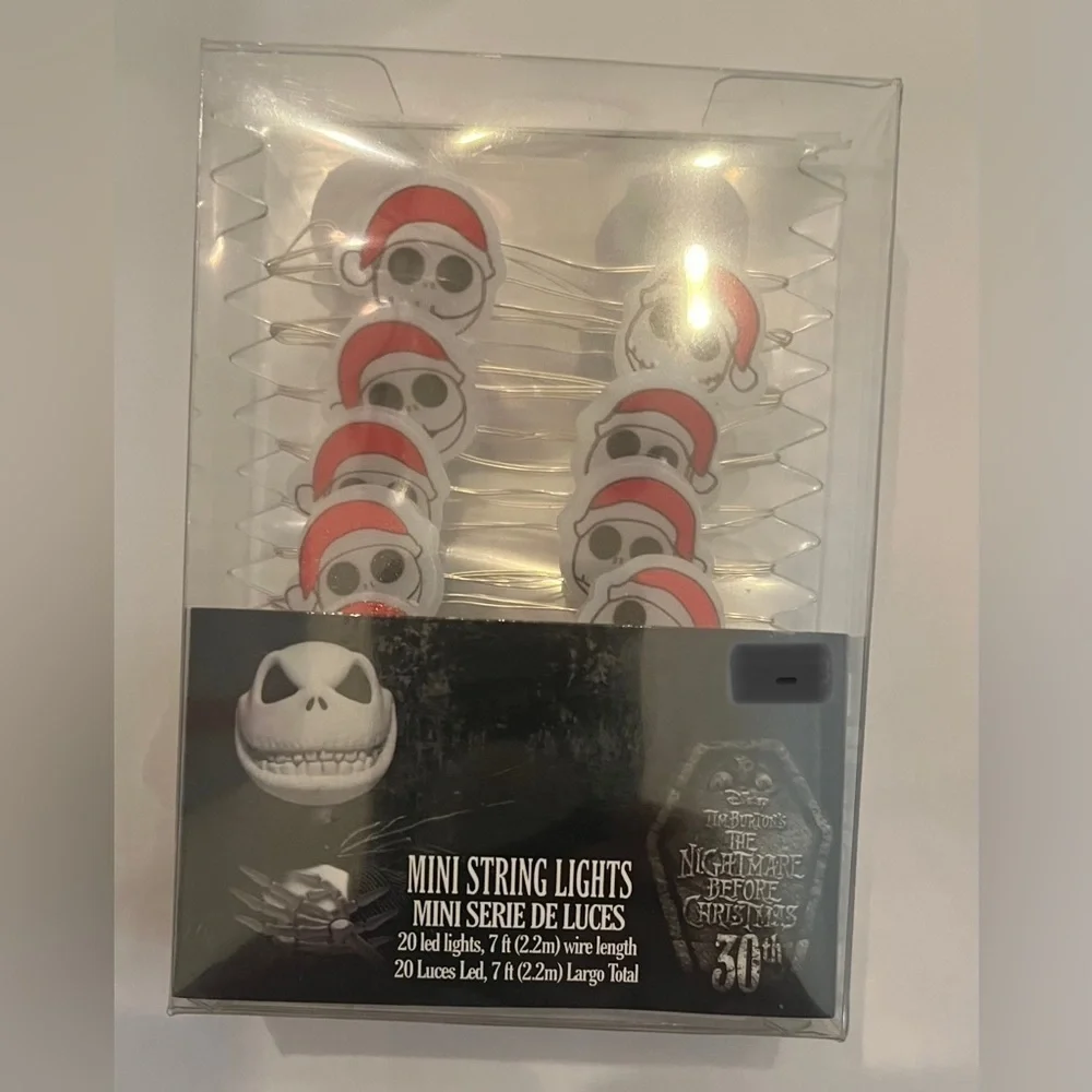 NWT nightmare before Christmas mini string lights 2 sets